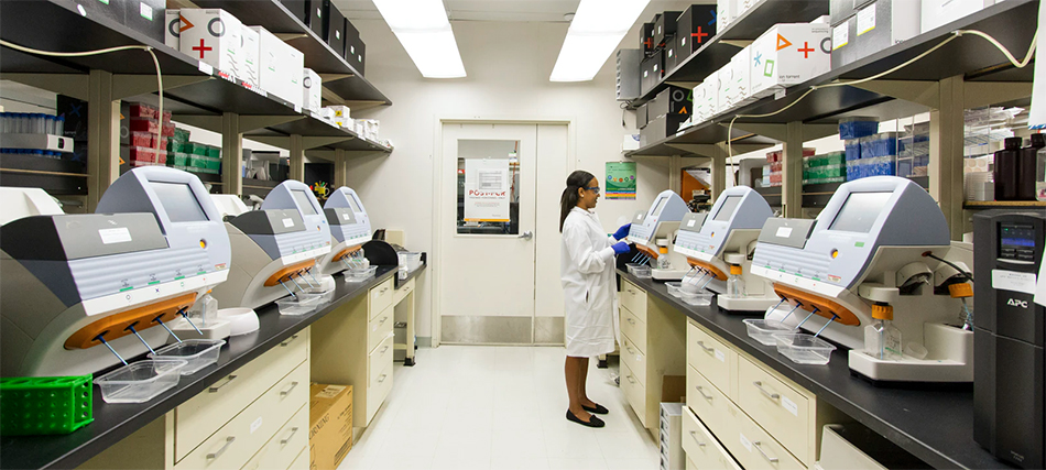 technician working in lab