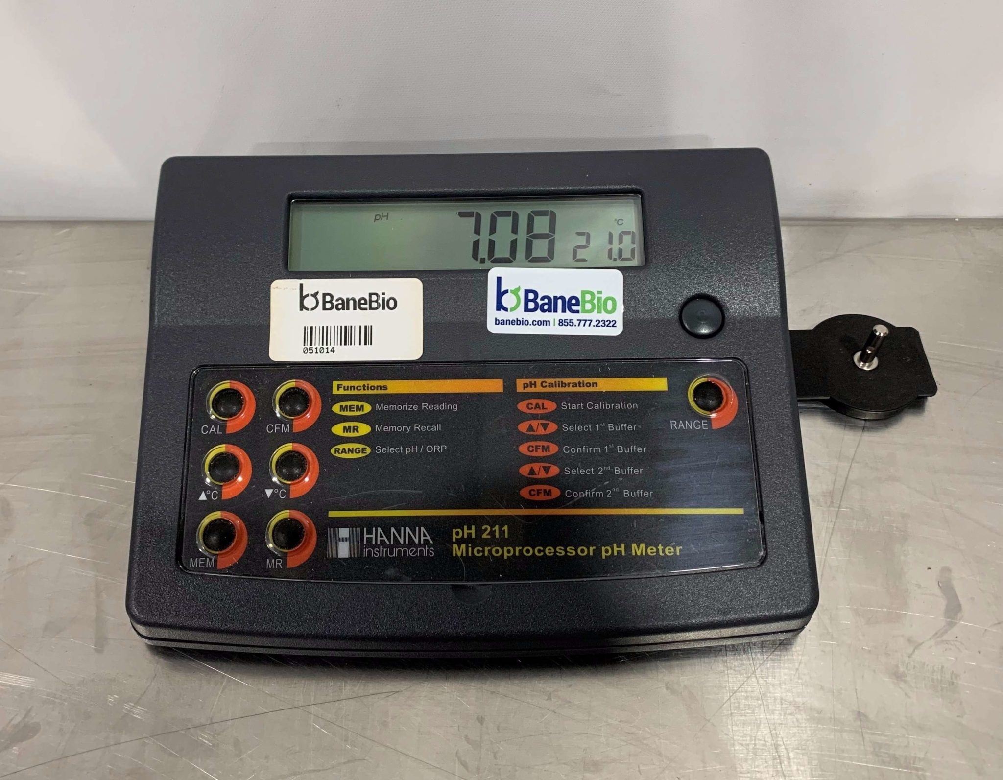 Hanna Instruments Microprocessor pH Meter pH 211 | BaneBio