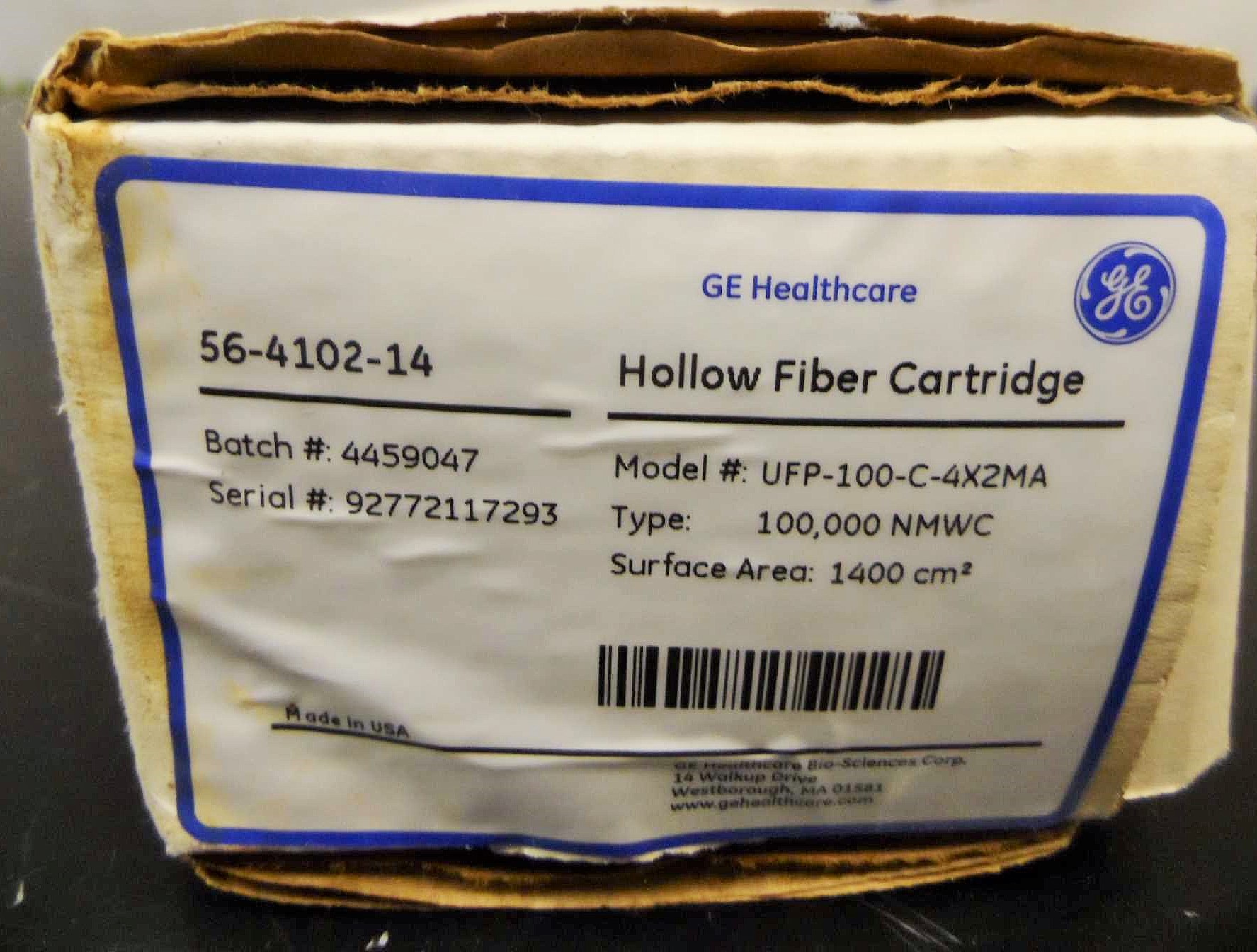GE Healthcare Hollow Fiber Cartridge UFP100C4X2MA BaneBio