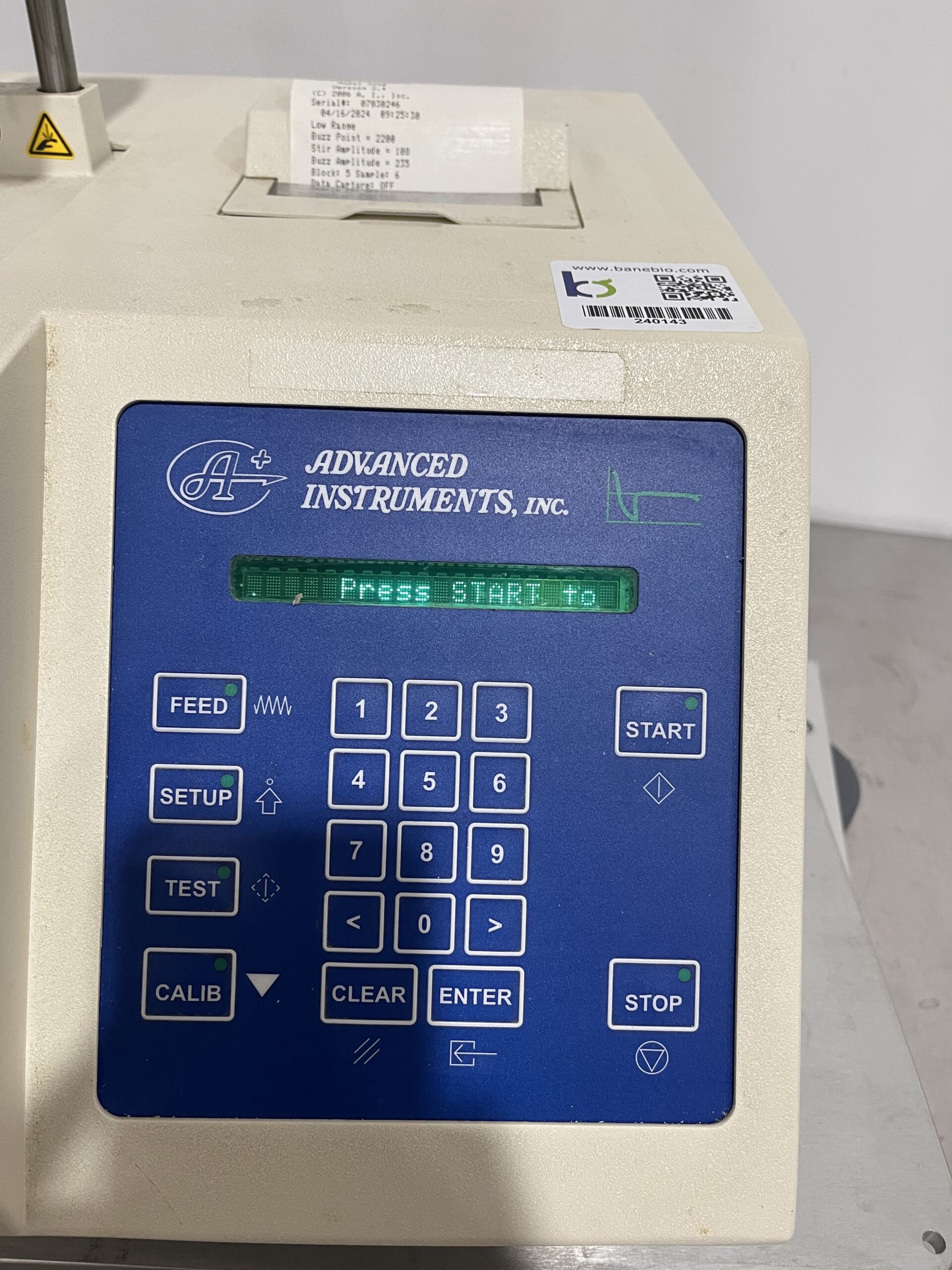 Advanced Instruments Inc. Single Sample Osmometer 3250 BaneBio