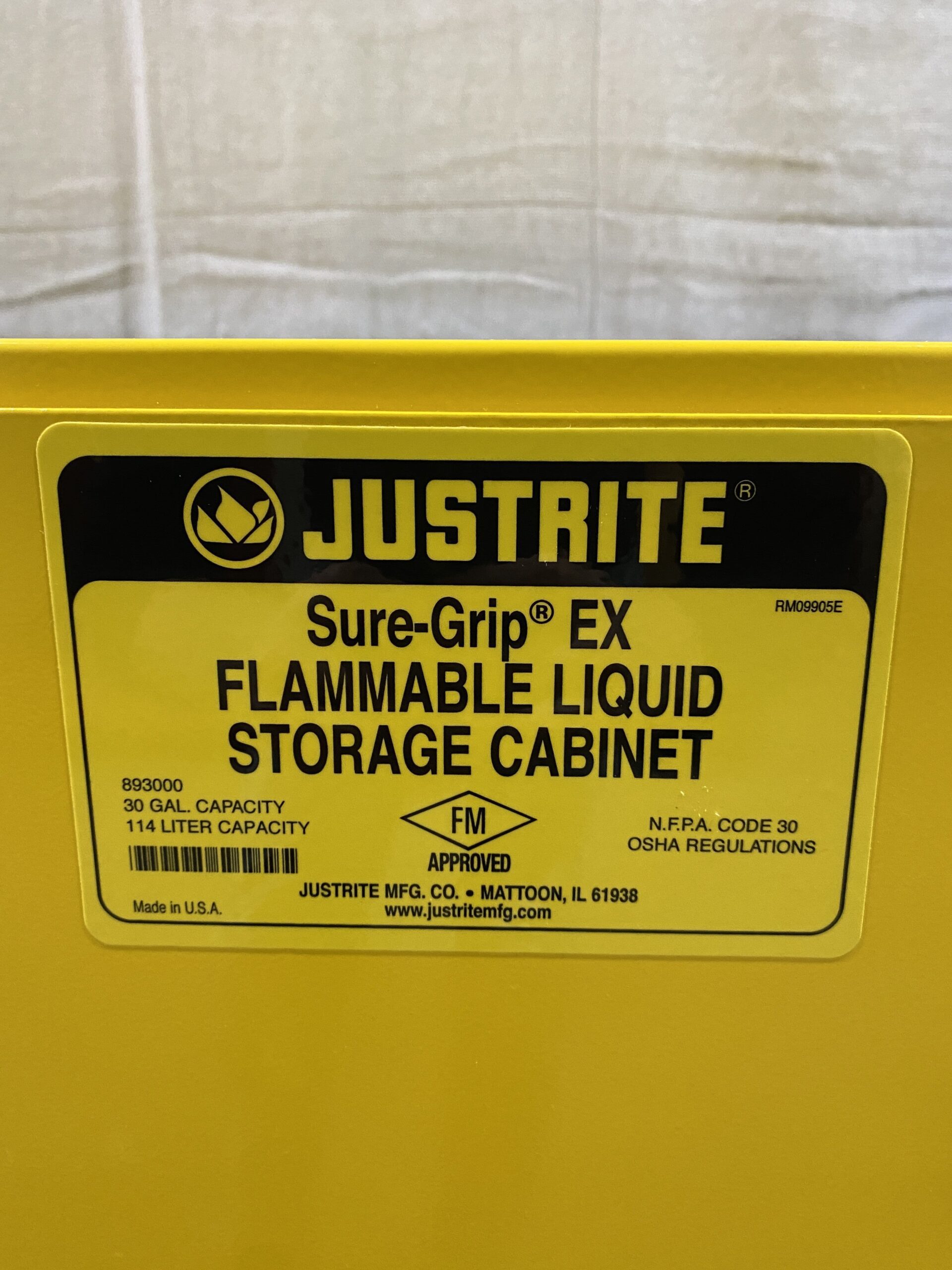 Justrite 30 Gallon Flammable Cabinet 893000 