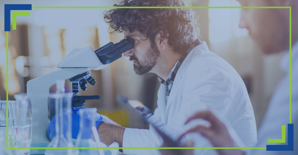 Scientists working in a lab using the latest lab trends